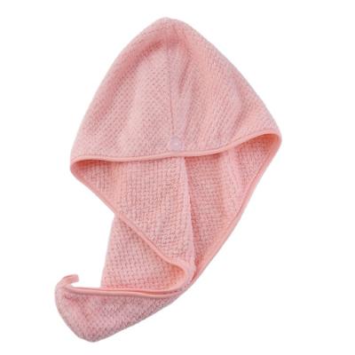 China QUICK-DRY Wholesale Fast Dry Microfiber Hair Towels Soft and Absorbent Solid Color Wrap with Antimicrobial Comfort for sale