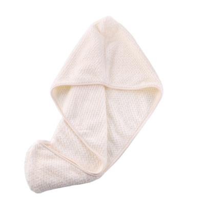 China QUICK-DRY Microfiber after shower hair drying wrap towel quick dry hair hat cap turban hair drying towel for sale