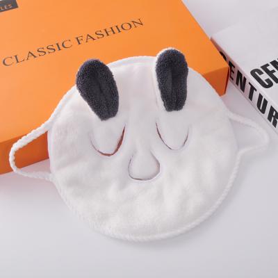 China Child-Proof High quality Microfiber Face Towel Thickened Coral Fleece Apply Face Towel Hot-cold Compress Face Towel with logo for sale