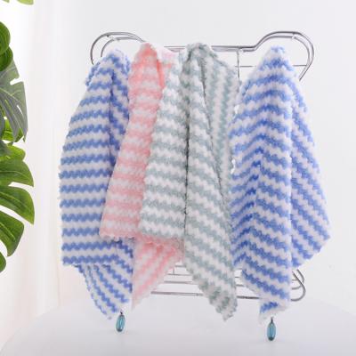 China Sustainable Wholesale Hot Sale Housework Dishcloth Car Cleaning Cloth Rag Microfiber Kitchen Dish Towel for sale