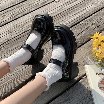 China Lolita Shoes Women Japanese Mary Jane Shoes Women Vintage Girls JK Student High Heel Anti-skid Uniform Platform Shoes Cosplay Plus Size for sale