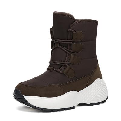 China New Fashion Women Winter Boots Round Platform Keep Warm Winter Ankle Boots With Thick Casual Lightweight Snow Boots For Woman for sale