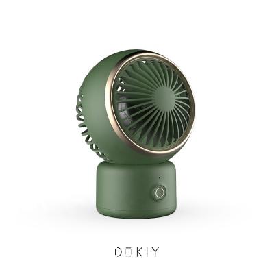 China Dokiy 2020 Original Design 90 Degree Swinging Mini Fan Desk Usb Charging Portable Handheld Mini Fan 90 Degree Swing for sale