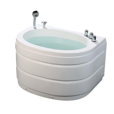 China Eco - Friendly Material Round Whirlpool Bathtub Circular Small Size Massage Bathtub for sale