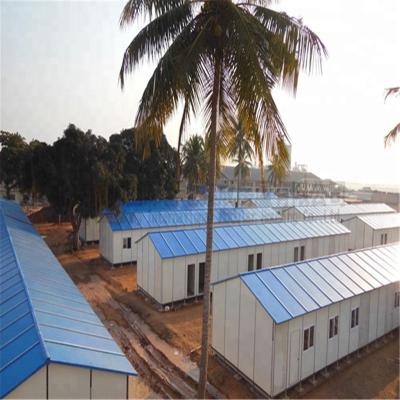 China Cheap Chinese Prefabricated house prices with elevated base system or raised floor system used as camp accommodation for sale