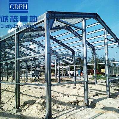 China Affordable Recycle Use Long Lifespan Prefabricated Steel Structure Chicken Poultry House for sale