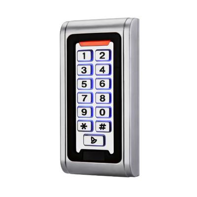 China New Zinc Alloy Case Smart Wiegand RF600 Keypad Card Reader For Door Access Control for sale