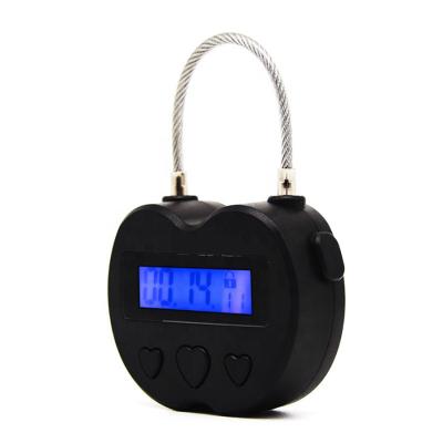 China ABS+Stee l Liquid Crystal Display Time Lock Multifunctional Cable Snag Timing Lock Instead of Kitchen Storage Containers for sale