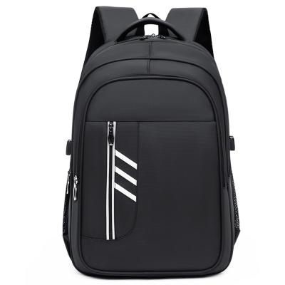 China With Waterproof Black USB Laptop Backpack With Left Charging USB College School Lightweight Bookbags For Men... for sale