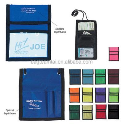 China ID Card Neck Wallet Nylon Multifunctional Badge Holder for sale