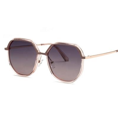 China Fashion sunglasses new polarizing two color sunglasses for women shape the Korean version of the sunglasses 2021 for sale