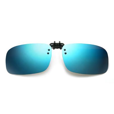 China Wholesale 2019 UV400 Protection UV400 Custom Logo Polarized Blue Glass Lenses Clip On Sunglasses for sale