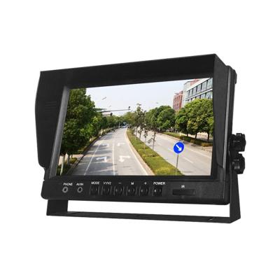 China Heavy Duty Vehicles 9 Inch Rear View Car LCD Monitor Quad Screen Slot Monitor For Heavy Duty Truck And Bus for sale