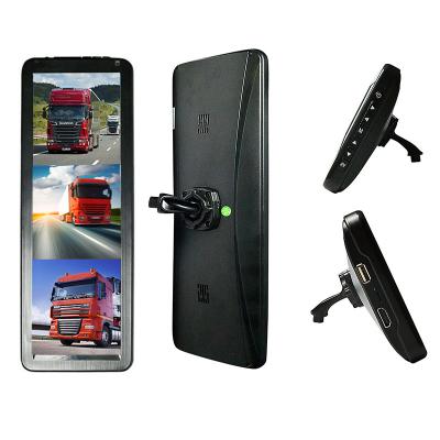 China Heavy Duty Vehicles Such As Buses 12.2 Inch 3CH Split Screen Side View Mirror Monitor Rear View Support Car Camera System With USB/SD/MP5/IR/FM For Buses for sale