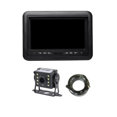 China Bus Trucks 24 Volt 1080P Backup Reverse Camera System 7 Inch Monitor With Pillow And Sun Shade System for sale