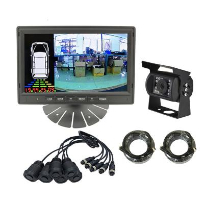 China 9v~36V Waterproof AHD 7 Inch Bus Monitor With Ultrasonic Parking Sensor For School Bus With Parking Sensors for sale