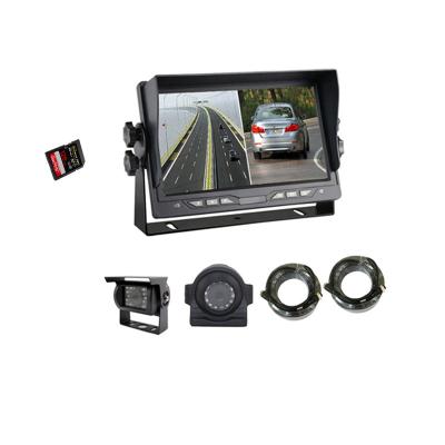 China Hot Selling Shock Resistant 2CH AHD 7 Inch Monitor With SD Card Slot Built In DVR For Truck Bus for sale