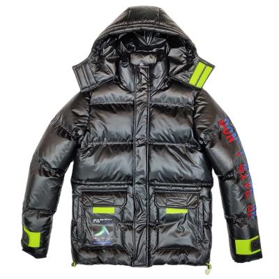 China Custom Stereoscopic Mens Padded Coats Waterproof Bubble Stripper Jacket Winter Warm Men's Jacket for sale