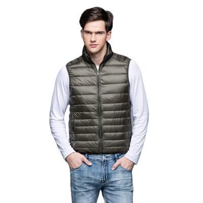 China Wholesale Windproof Down Vest Mens Duck Down Vest Lightweight Duck Down Vest Men High Quality Custom Down Vest Men for sale