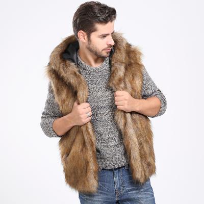 China Custom Made Winter Mens Waterproof Factory Fashion Waistcoats Fur Stripper Vests for sale