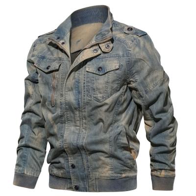 China 2021 mens jeans jacket breathable spring and fall custom logo available plus size jacket denim jacket men for sale