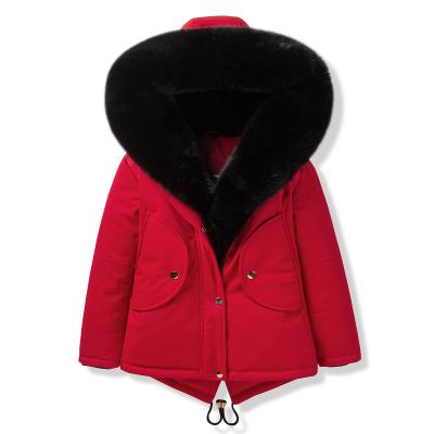 China 2021 Anti-wrinkle new winter girl in the long section of the big boy thick warm jacket for sale