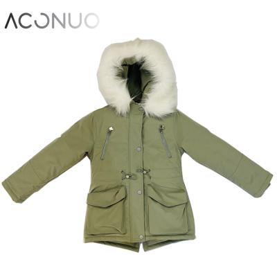 China Anti-Wrinkle Custom Girl's Parka Winter Parkas Kids Parkas Winter Jacket Fur Coat Girls Little Girl Jackets And Coats for sale