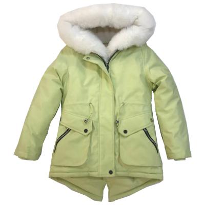 China QUICK DRY Custom Winter Jacket Kids Use Outerwear Clothing Faux Fur Girl Jacket for sale