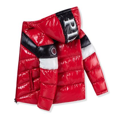 China Wholesale High Quality Anti-Wrinkle Jacket Kids Contrast Padded Boys Public Winter Thick Zipper Kids Jacket With Hood for sale