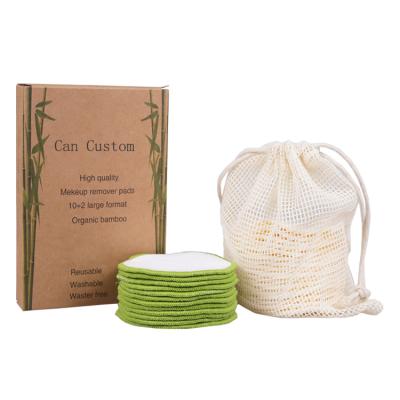 China Good Wear Washable Organic Bamboo Cotton AnAnBaby Makeup Remover Zero Waste Pads for sale