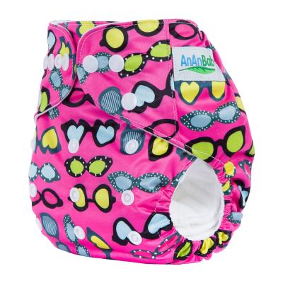 China 2021 AnAnBaby 100% Polyester Cloth Cloth Diapers Reusable Washable Plain Weave Baby Cloth Diapers for sale