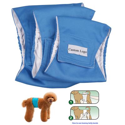 China Free Sample Wholesale Dog Diapers Stocked Reusable OEM Dog Cloth Male Diaper for sale