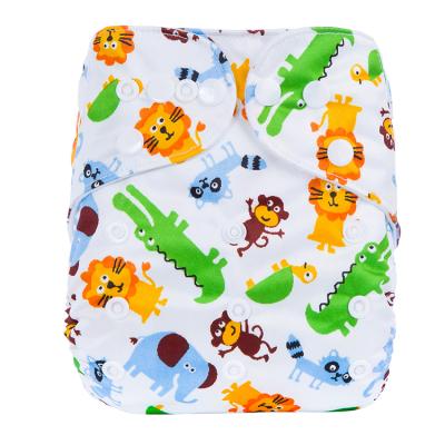 China Softcare Reusable Washable Loose Organic Cloth Diaper Double Gusset Printed Baby Diapers for sale