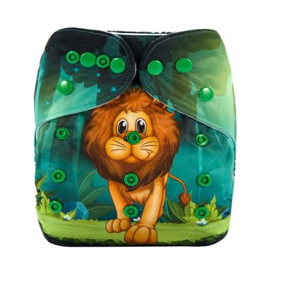 China AnAnBaby Printed Lion King Position Digital Prints Pattern Cloth Diaper for sale