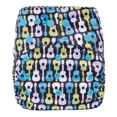 China 2021 New Design Ananbaby Pocket Style Charcoal Cloth Printed Eco Friendly Reusable Bamboo Diaper for sale