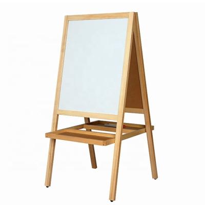 China Wooden Easel Wooden Magnetic Kids Art Easel Board Easel 48x45cm for sale