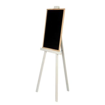 China Wooden Free Standing Easel Foldable Drawing Blackboard Doodle Mat Custom Size Kids Diy Picture Box Stand Magic Fun for sale