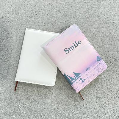 China Diary A5 A6 Printed DIY Full Blanks Leather Craft PU Diary Sublimation Leather Printing Notebook For Heat Press Printing for sale