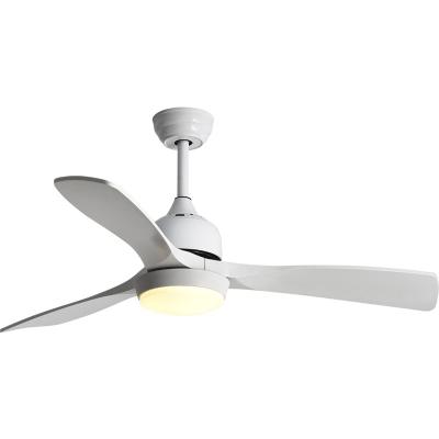 China Modern designer dbs blades 52inch white ceiling fan with led light and remote for sale