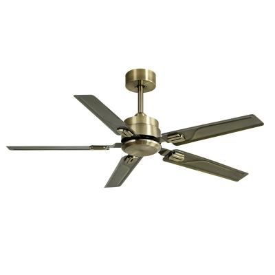 China Household Vintage Stainless Steel Blades 48 Inch Ceiling Fan Without Light for sale