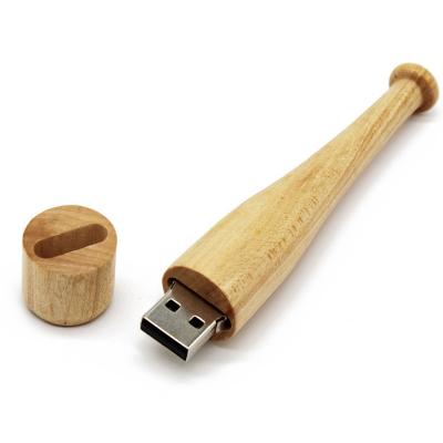 China Wholesale Bulk Wooden Bamboo Flash Drive 256MB USB Flash Drive 128GB USB Pen Drive Baseball Bat USB Flash Memory for sale