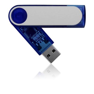 China Plastic Transparent Plastic Pivot 8GB 16GB USB Drive Memory Flash Stick for sale