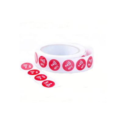 China Library Tag PVC RFID Tag NFC 0.52mm Roll Sticker Digital Printing Products Label for sale