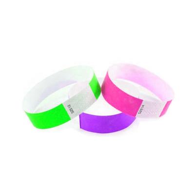 China Conference Wristband Dupont Paper Chip Induction RFID Wristband NFC Paper Material Wristband for sale