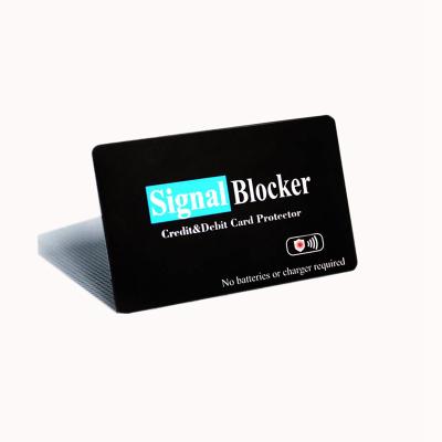 China Protect Credit Card 0.86mm Customized E-shield Anti-Emulsifying RFID Blocking Card for sale