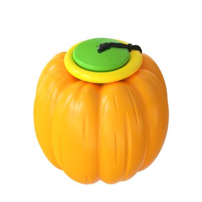 China Viable Pet Supplies Plastic Chew Toys Pumpkin Ball Pumpkin Shaped Dog Toy Pumpkin Hand Throw Dog Toy Ball for sale