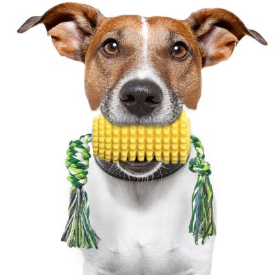 China Hot Selling Detachable Plastic Viable Corn Interactive Pet Chew Toys For Chewing Dog Chew Pet Rope Dog Toy For Pet for sale