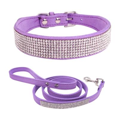 China Bling Diamond Pet Harness Security Safety Dog Harness Brand Name Dog Collars and Pet Prestocked Leashes for sale