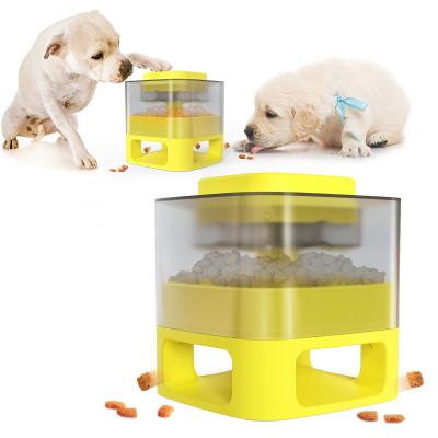 China Eco-friendly Quadrate ABS Plastic Stocked Dog And Cat Slow Feeder Bowl for sale