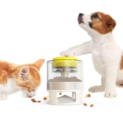 China Round Stocked Eating And Playing Automatic Pet Slow Food Feeder Toy Set For Dogs for sale